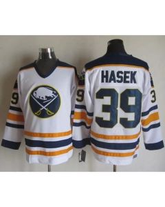 Sabres #39 Dominik Hasek White CCM Throwback Stitched NHL Jersey