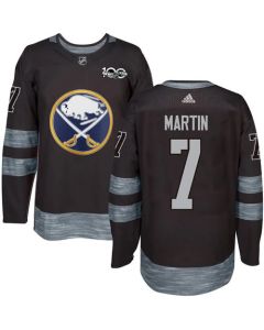 Sabres #7 Rick Martin Black 1917-2017 100th Anniversary Stitched NHL Jersey