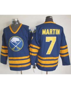 Sabres #7 Rick Martin Navy Blue CCM Throwback Stitched NHL Jersey