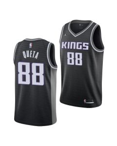 Sacramento Kings #88 Neemias Queta Black Stitched Basketball Jersey