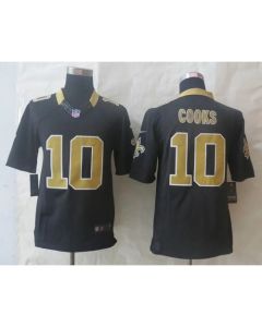 Saints #10 Brandin Cooks Black Team Color Men's Stitched NFL Limited Jersey