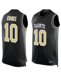 Saints #10 Brandin Cooks Black Team Color Men's Stitched NFL Limited Tank Top Jersey