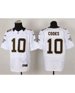 Saints #10 Brandin Cooks White Men's Stitched NFL Elite Jersey