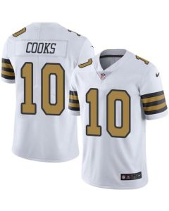 Saints #10 Brandin Cooks White Men's Stitched NFL Limited Rush Jersey