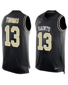 Saints #13 Michael Thomas Black Team Color Men's Stitched NFL Limited Tank Top Jersey