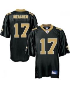 Saints #17 Robert Meachem Black Stitched Youth NFL Jersey