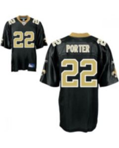 Saints #22 Tracy Porter Black Stitched Youth NFL Jersey