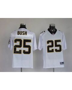 Saints #25 Reggie Bush White Stitched Youth NFL Jersey