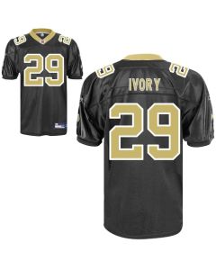 Saints #29 Chris Ivory Black Stitched Youth NFL Jersey