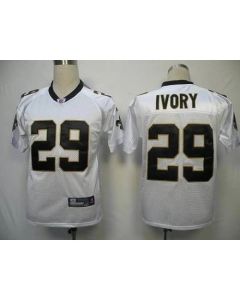 Saints #29 Chris Ivory White Stitched Youth NFL Jersey