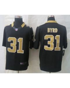 Saints #31 Jairus Byrd Black Team Color Men's Stitched NFL Limited Jersey