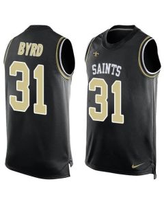 Saints #31 Jairus Byrd Black Team Color Men's Stitched NFL Limited Tank Top Jersey
