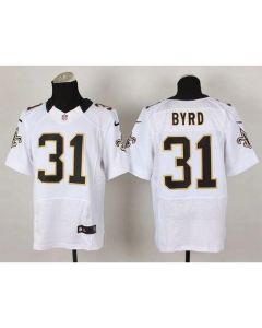 Saints #31 Jairus Byrd White Men's Stitched NFL Elite Jersey