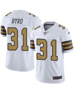 Saints #31 Jairus Byrd White Men's Stitched NFL Limited Rush Jersey