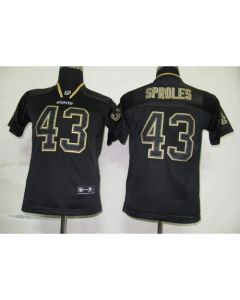 Saints #43 Darren Sproles Lights Out Black Stitched Youth NFL Jersey