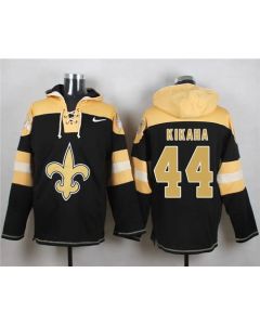 Saints #44 Hau'oli Kikaha Black Player Pullover NFL Hoodie