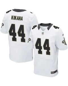 Saints #44 Hau'oli Kikaha White Men's Stitched NFL Elite Jersey