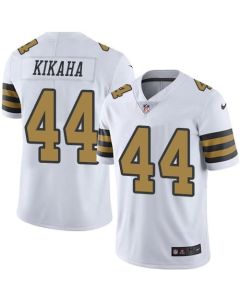 Saints #44 Hau'oli Kikaha White Men's Stitched NFL Limited Rush Jersey