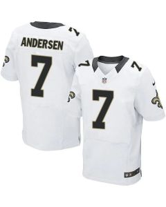 Saints #7 Morten Andersen White Men's Stitched NFL Elite Jersey