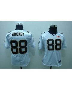 Saints #88 Jeremy Shockey White With Super Bowl Patch Stitched Youth NFL Jersey