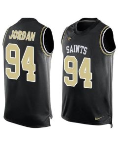 Saints #94 Cameron Jordan Black Team Color Men's Stitched NFL Limited Tank Top Jersey