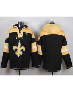 Saints Blank Black Player Pullover NFL Hoodie