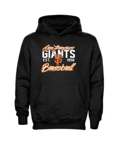 San Francisco Giants Script Baseball Pullover Black MLB Hoodie