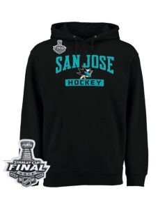 San Jose Sharks Rinkside City Pride Pullover 2016 Stanley Cup Final Patch Hoodie Black
