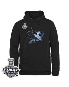 San Jose Sharks Rinkside Pond Hockey Pullover 2016 Stanley Cup Final Patch Hoodie Black