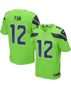 Seahawks #12 Fan Green Men's Stitched NFL Elite Rush Jersey