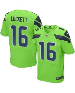 Seahawks #16 Tyler Lockett Green Men's Stitched NFL Elite Rush Jersey