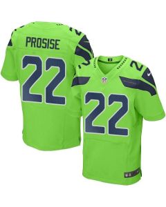 Seahawks #22 C. J. Prosise Green Men's Stitched NFL Elite Rush Jersey