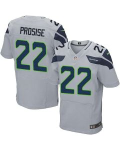 Seahawks #22 C. J. Prosise Grey Alternate Men's Stitched NFL Elite Jersey