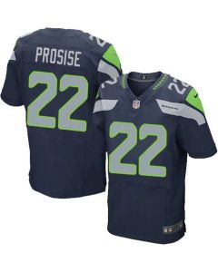 Seahawks #22 C. J. Prosise Steel Blue Team Color Men's Stitched NFL Elite Jersey
