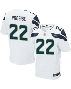 Seahawks #22 C. J. Prosise White Men's Stitched NFL Elite Jersey