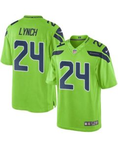 Seahawks #24 Marshawn Lynch Green Men's Stitched NFL Limited Rush Jersey