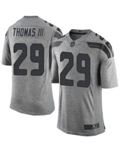 Seahawks #29 Earl Thomas III Gray Men's Stitched NFL Limited Gridiron Gray Jersey