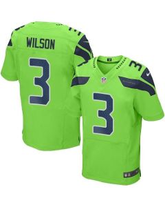Seahawks #3 Russell Wilson Green Men's Stitched NFL Elite Rush Jersey