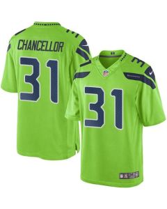 Seahawks #31 Kam Chancellor Green Men's Stitched NFL Limited Rush Jersey