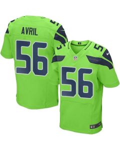 Seahawks #56 Cliff Avril Green Men's Stitched NFL Elite Rush Jersey