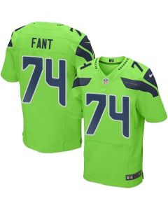 Seahawks #74 George Fant Green Men's Stitched NFL Elite Rush Jersey