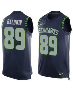 Seahawks #89 Doug Baldwin Steel Blue Team Color Men's Stitched NFL Limited Tank Top Jersey