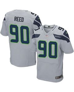 Seahawks #90 Jarran Reed Grey Alternate Men's Stitched NFL Elite Jersey