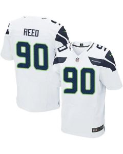 Seahawks #90 Jarran Reed White Men's Stitched NFL Elite Jersey