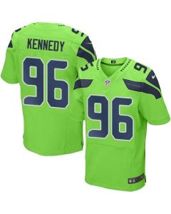 Seahawks #96 Cortez Kennedy Green Men's Stitched NFL Elite Rush Jersey