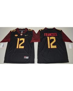 Seminoles #12 Deondre Francois Black Limited Stitched NCAA Jersey