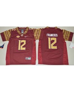 Seminoles #12 Deondre Francois Red Limited Stitched Youth NCAA Jersey