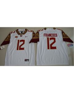 Seminoles #12 Deondre Francois White Limited Stitched NCAA Jersey
