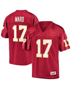 Seminoles #17 Charlie Ward Red Stitched NCAA Jersey