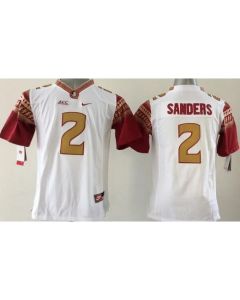 Seminoles #2 Deion Sanders White Limited Stitched Youth NCAA Jersey
